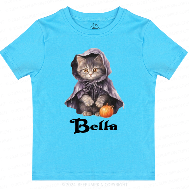 Personalized Halloween Cats Friends Toddler&Kids Tees 