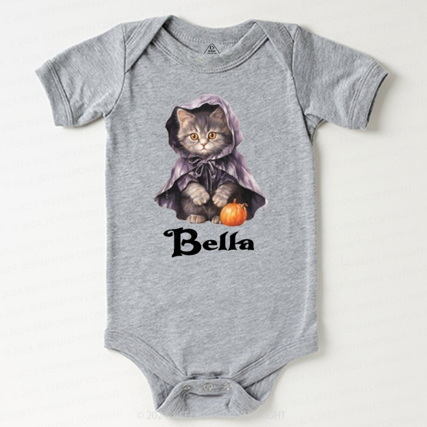Personalized Halloween Cats Friends Baby Bodysuits 