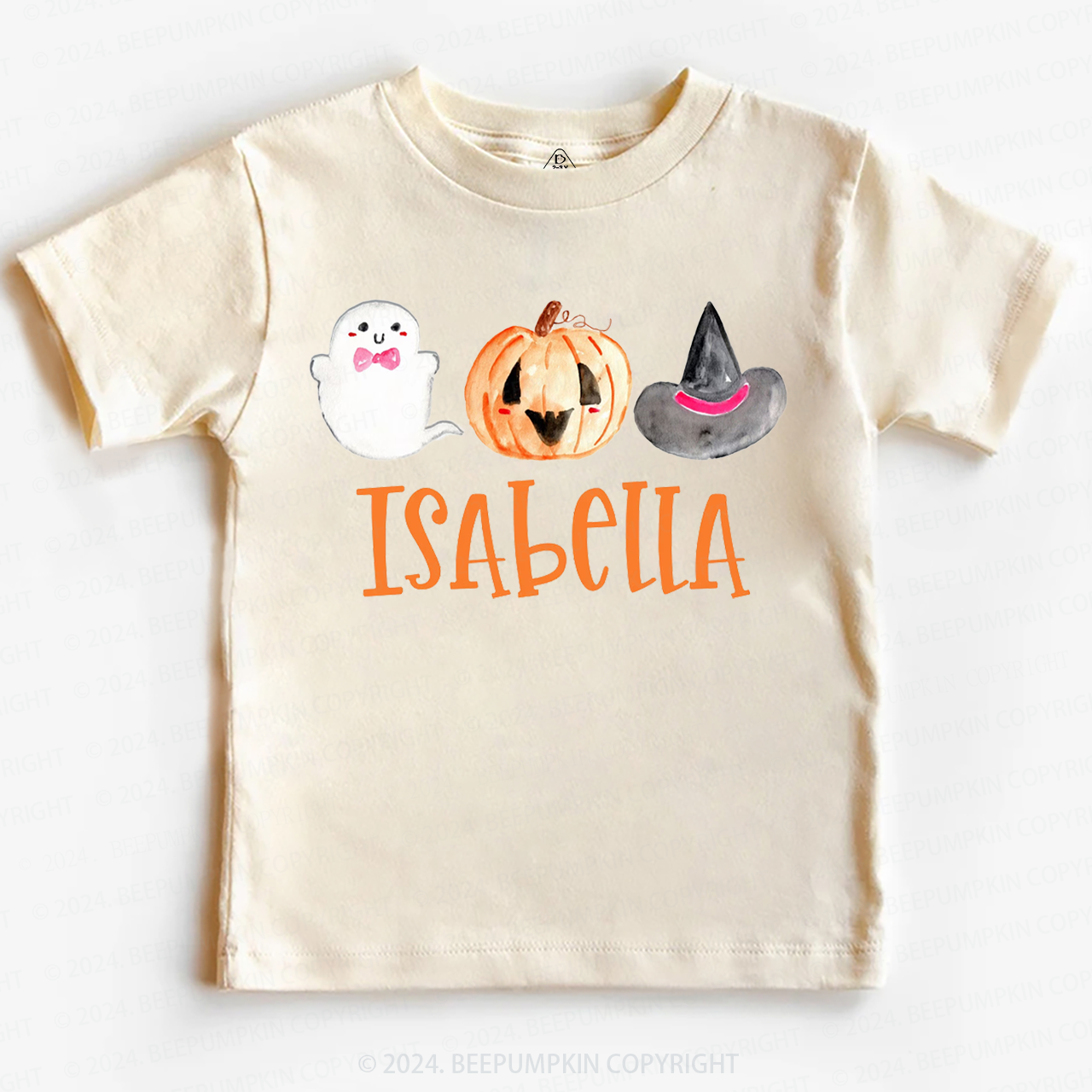 Personalized Halloween Ghost Pumpkin Toddler&Kids Tees 