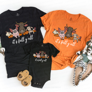 Image of It's Fall Y'all Halloween Family Matching Shirts