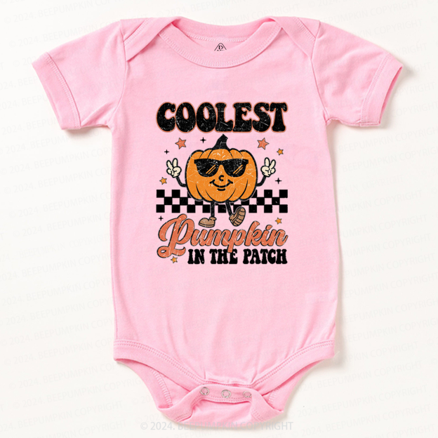 Coolest Pumpkin In The Patch Halloween Baby Bodysuits 
