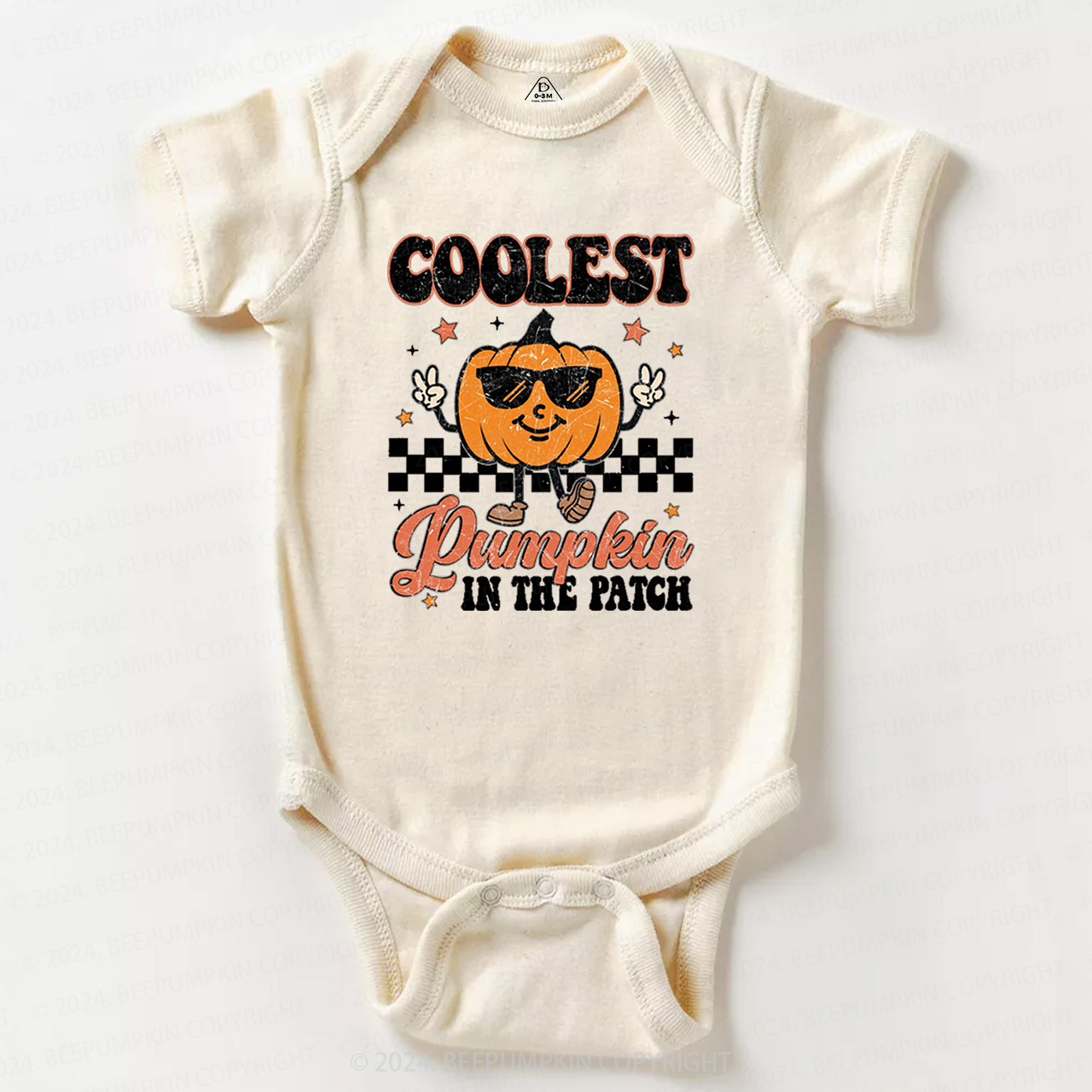 Coolest Pumpkin In The Patch Halloween Baby Bodysuits 