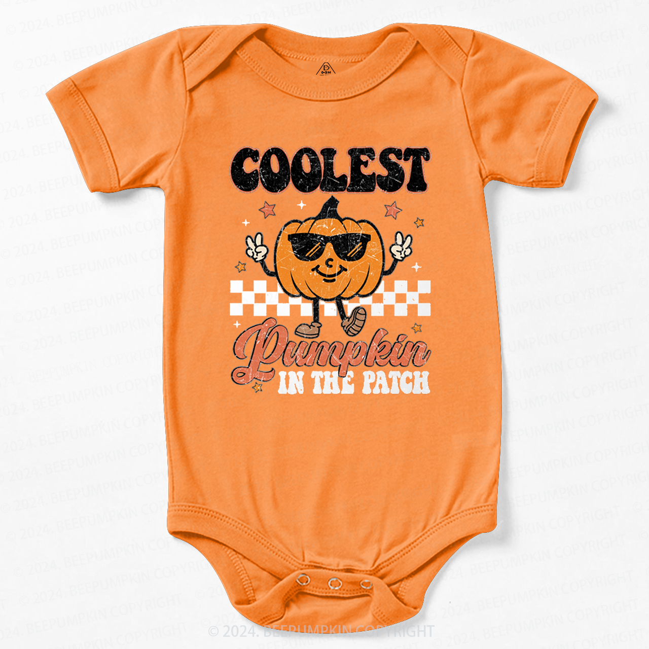 Coolest Pumpkin In The Patch Halloween Baby Bodysuits 