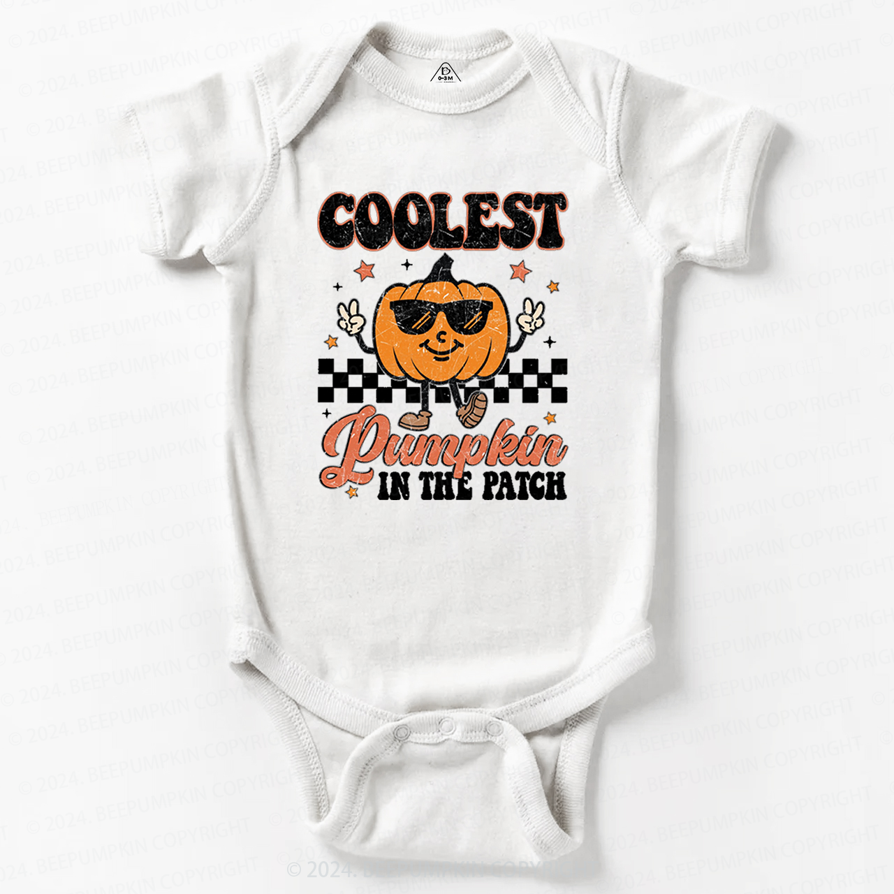 Coolest Pumpkin In The Patch Halloween Baby Bodysuits 