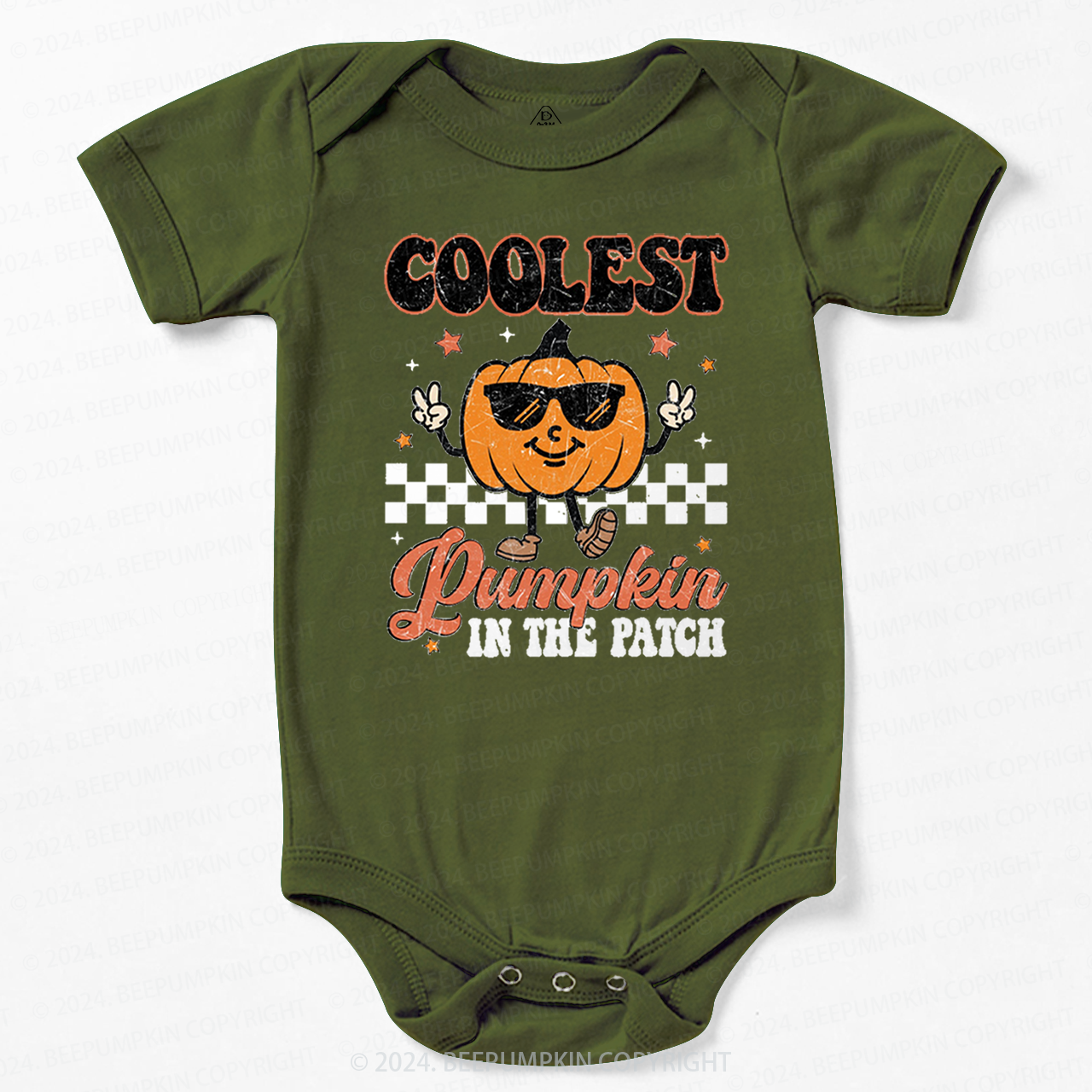 Coolest Pumpkin In The Patch Halloween Baby Bodysuits 