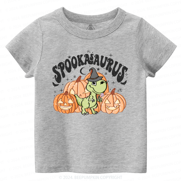  Spookasaurus Dinosaur Halloween Toddler&Kids Tees 