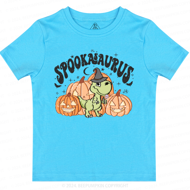  Spookasaurus Dinosaur Halloween Toddler&Kids Tees 