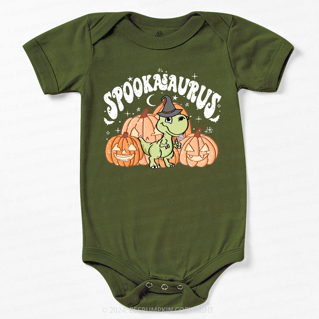  Spookasaurus Dinosaur Halloween Baby Bodysuits 