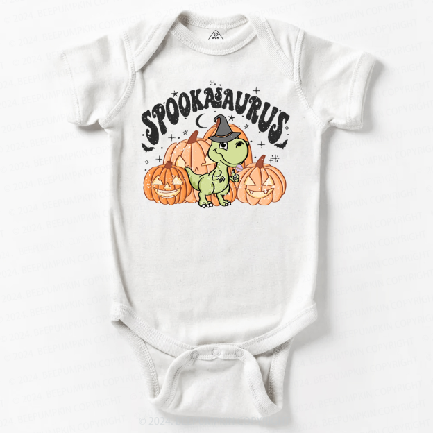  Spookasaurus Dinosaur Halloween Baby Bodysuits 