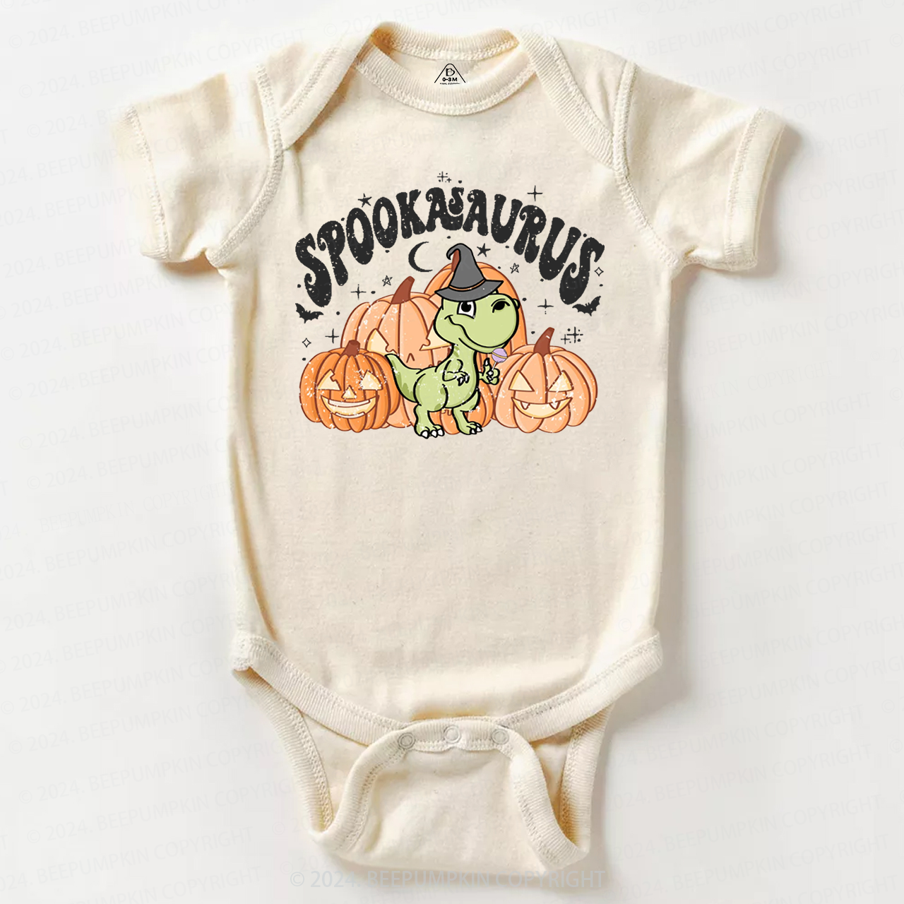  Spookasaurus Dinosaur Halloween Baby Bodysuits 
