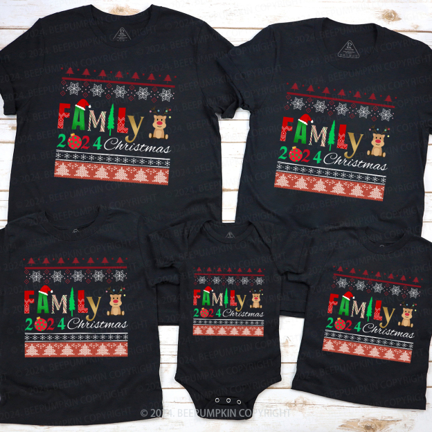 Cute Family Christmas Party Shirt Beepumpkin