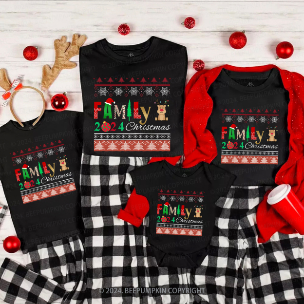 Cute Family Christmas Party Shirt Beepumpkin