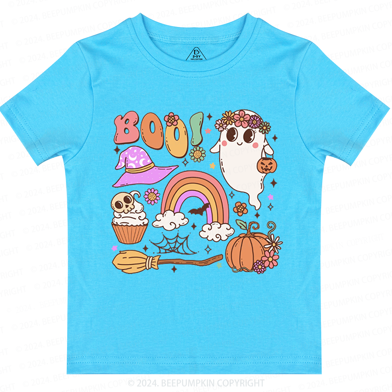 Retro Halloween Ghost Boo Toddler&Kids Tees