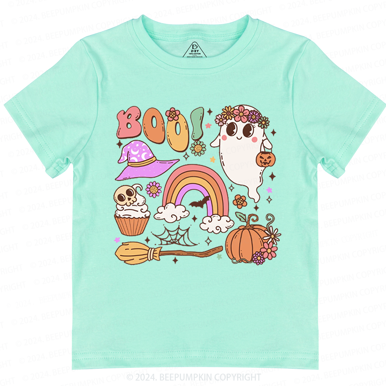 Retro Halloween Ghost Boo Toddler&Kids Tees