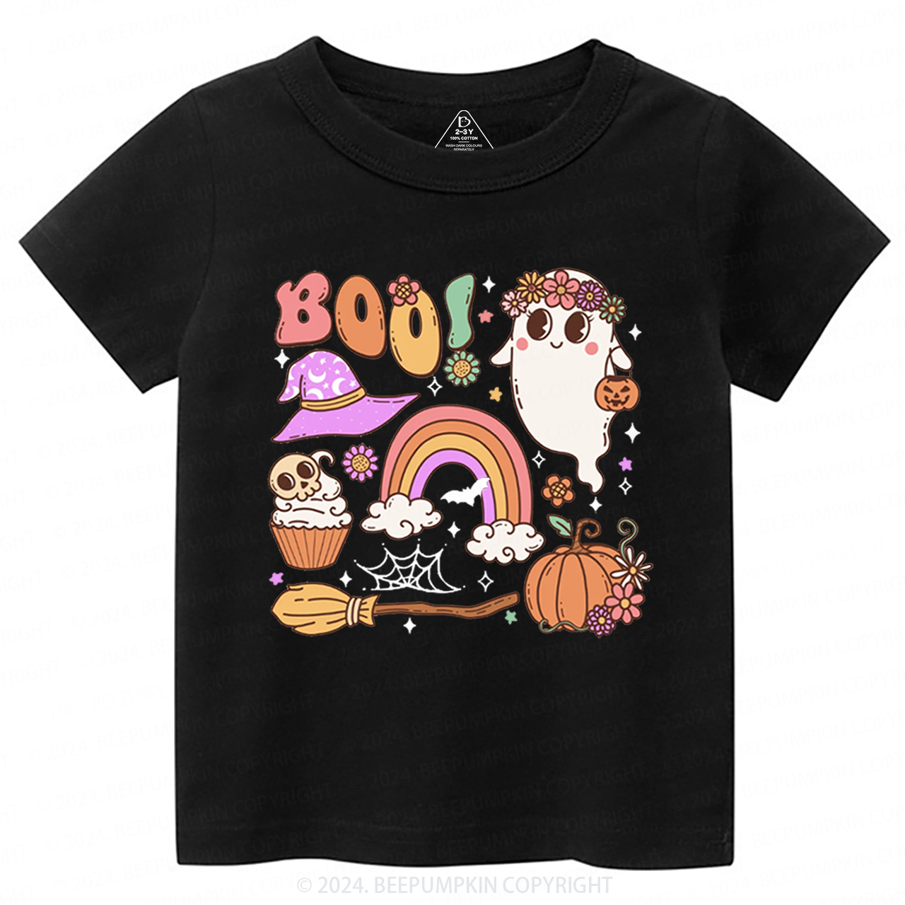Retro Halloween Ghost Boo Toddler&Kids Tees