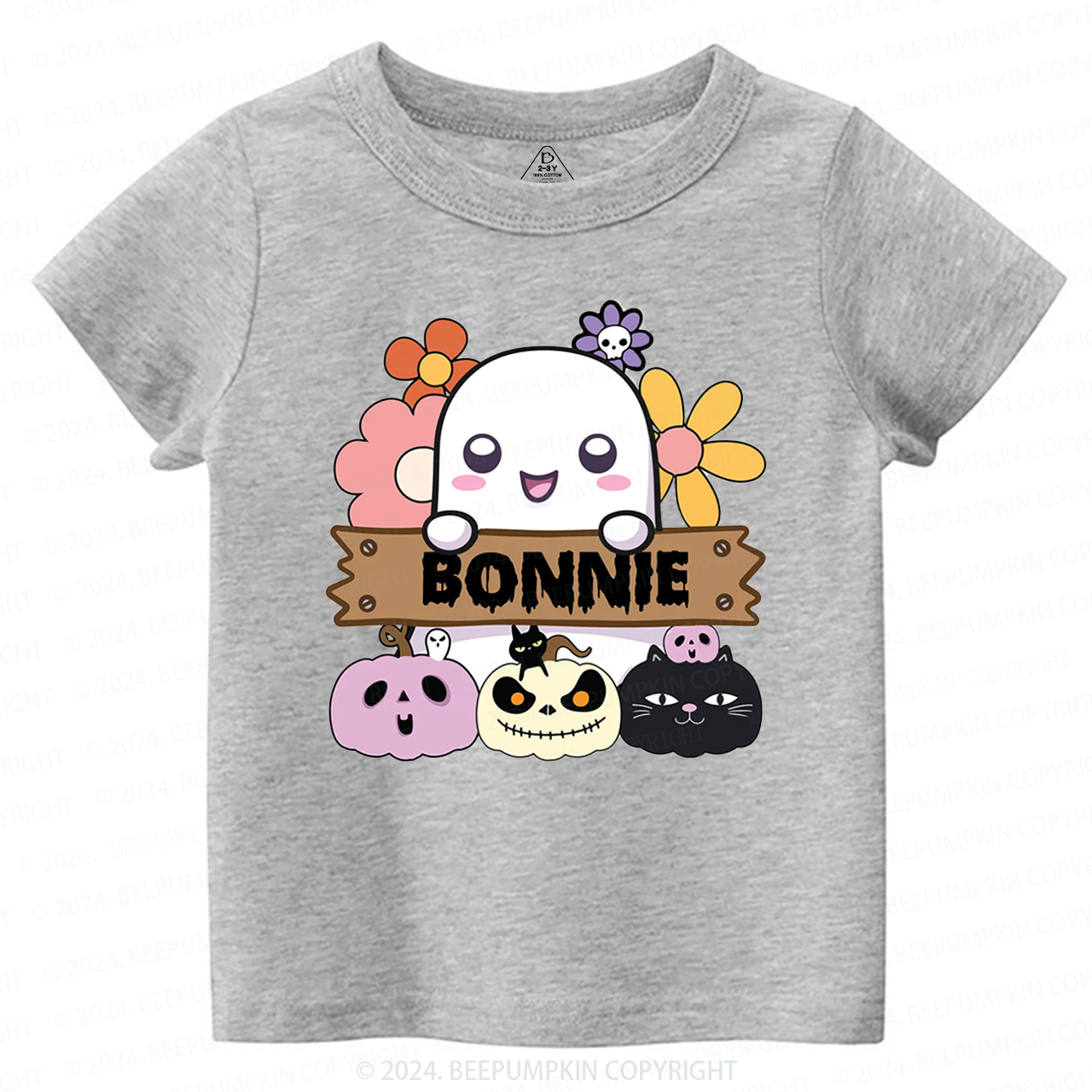 Personalized Halloween Pumpkin Toddler&Kids Tees 