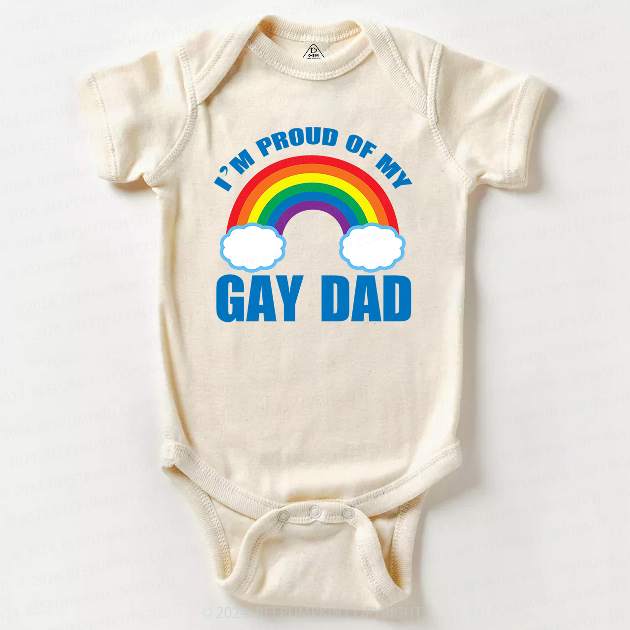 Proud Of My Gay Dad LGBTQ  Baby Bodysuit