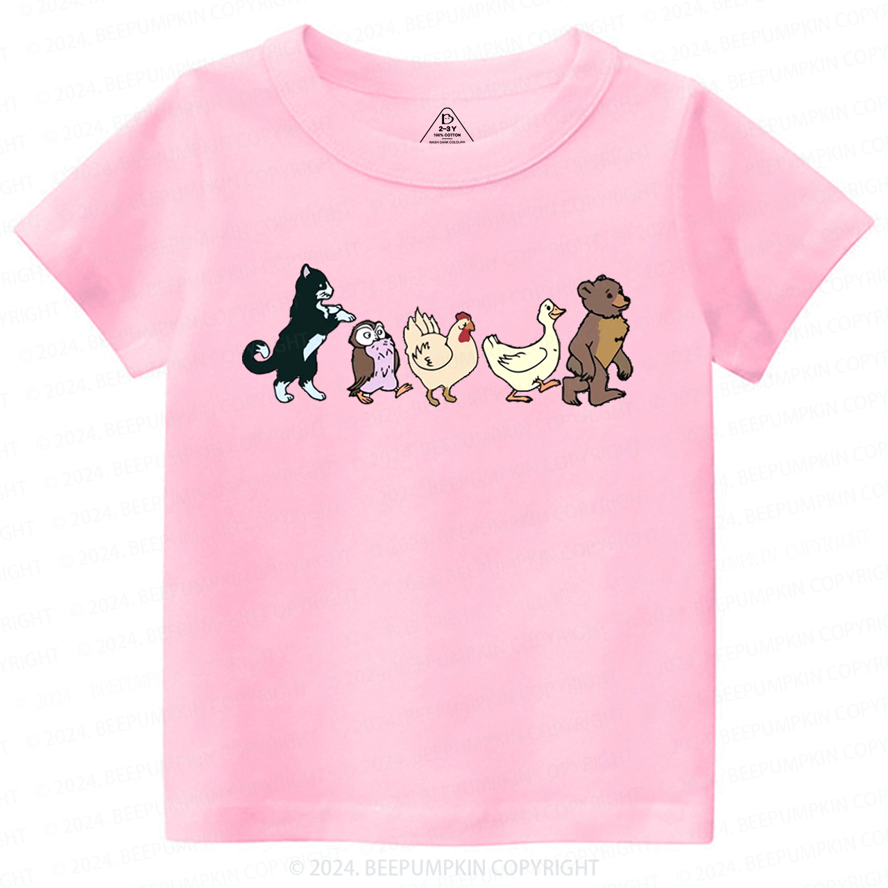 Cute Animal Friends Toddler&Kids Tees 