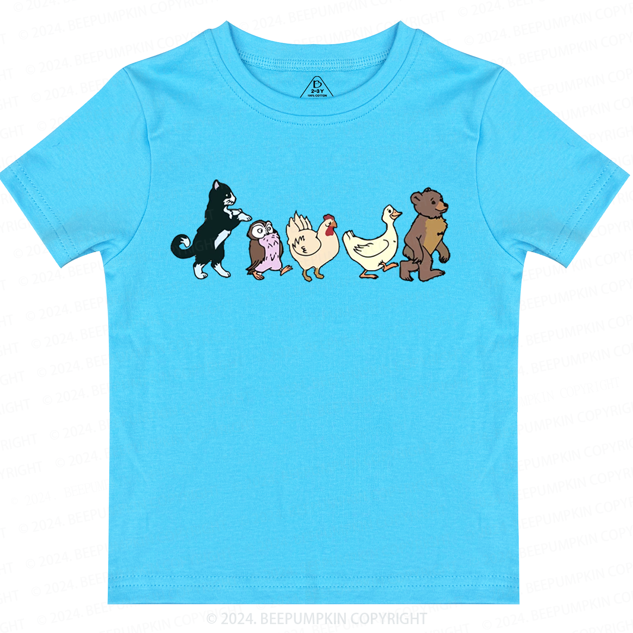Cute Animal Friends Toddler&Kids Tees 