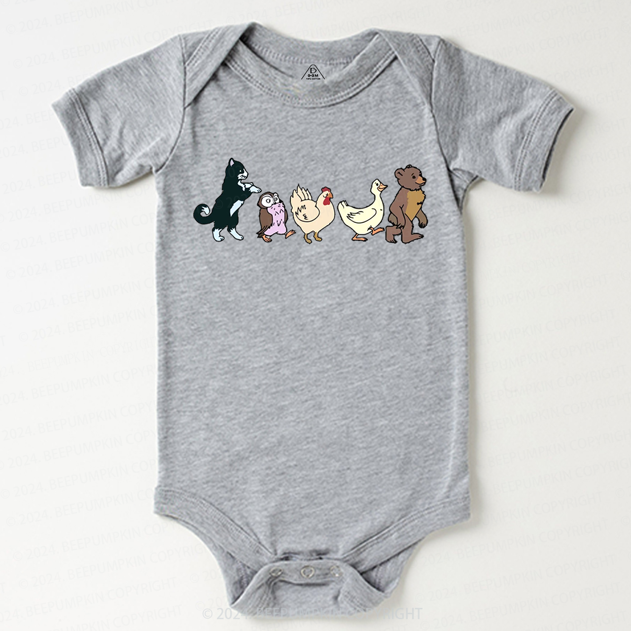 Cute Animal Friends Baby Bodysuit