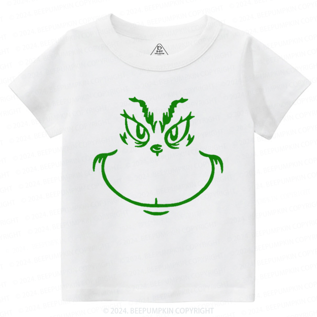 Funny Christmas Face Toddler&Kids Tees 