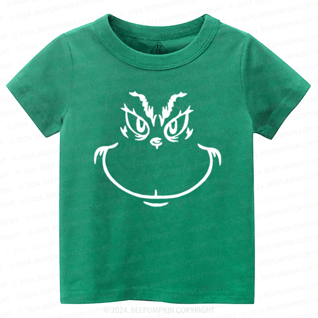 Funny Christmas Face Toddler&Kids Tees 
