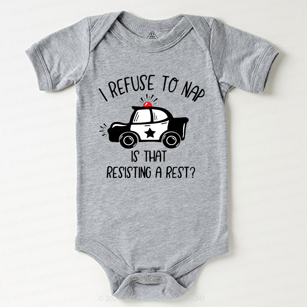 I Refuse To Nap Baby Bodysuit 7