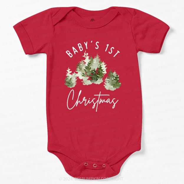 1st Christmas Bodysuit For Baby 