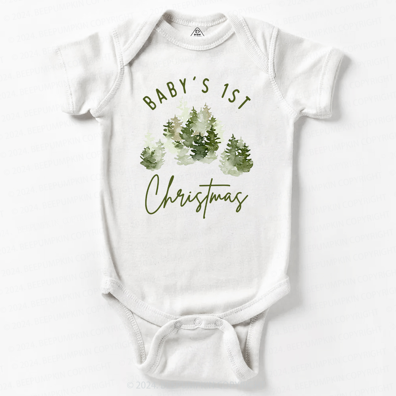 1st Christmas Bodysuit For Baby 