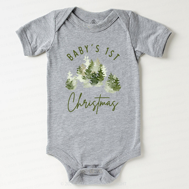 1st Christmas Bodysuit For Baby 