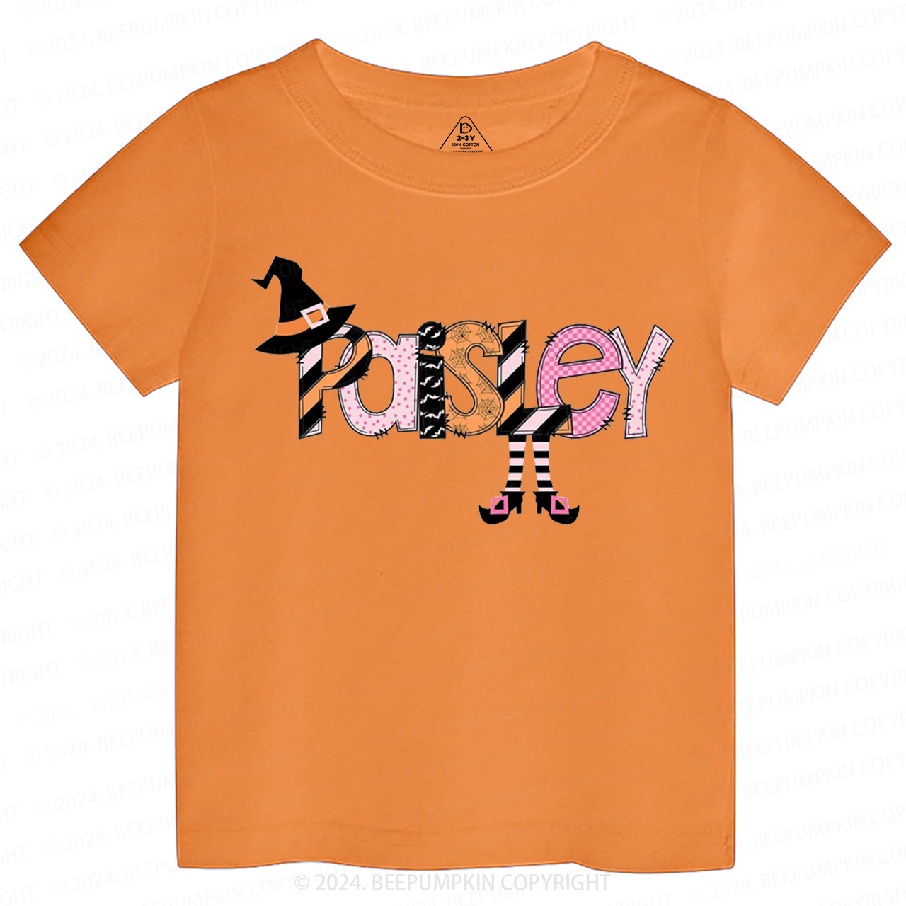Personalized Halloween Cute Name Toddler&Kids Tees 