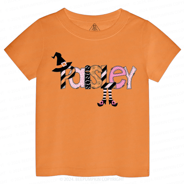 Personalized Halloween Cute Name Toddler&Kids Tees 