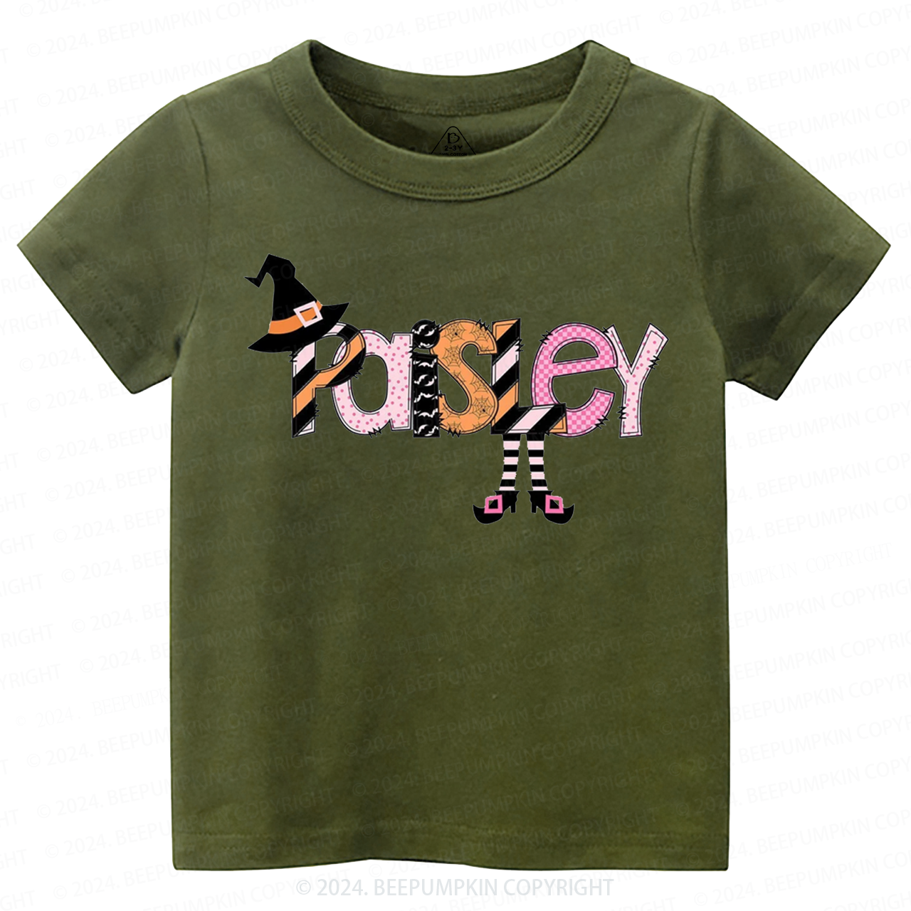 Personalized Halloween Cute Name Toddler&Kids Tees 