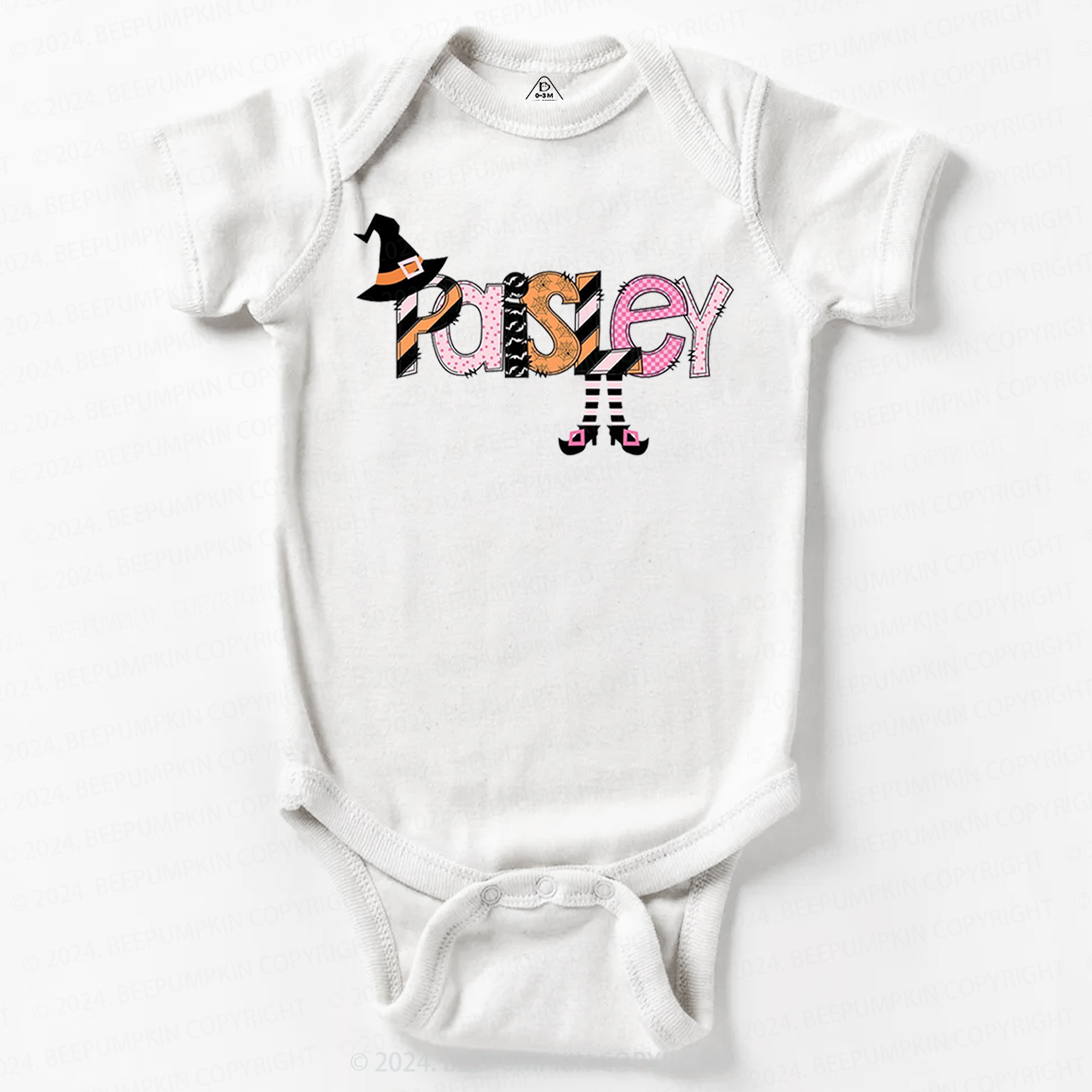 Personalized Halloween Cute Name  Baby Bodysuits 