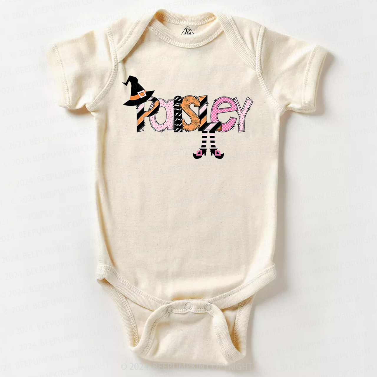 Personalized Halloween Cute Name  Baby Bodysuits 