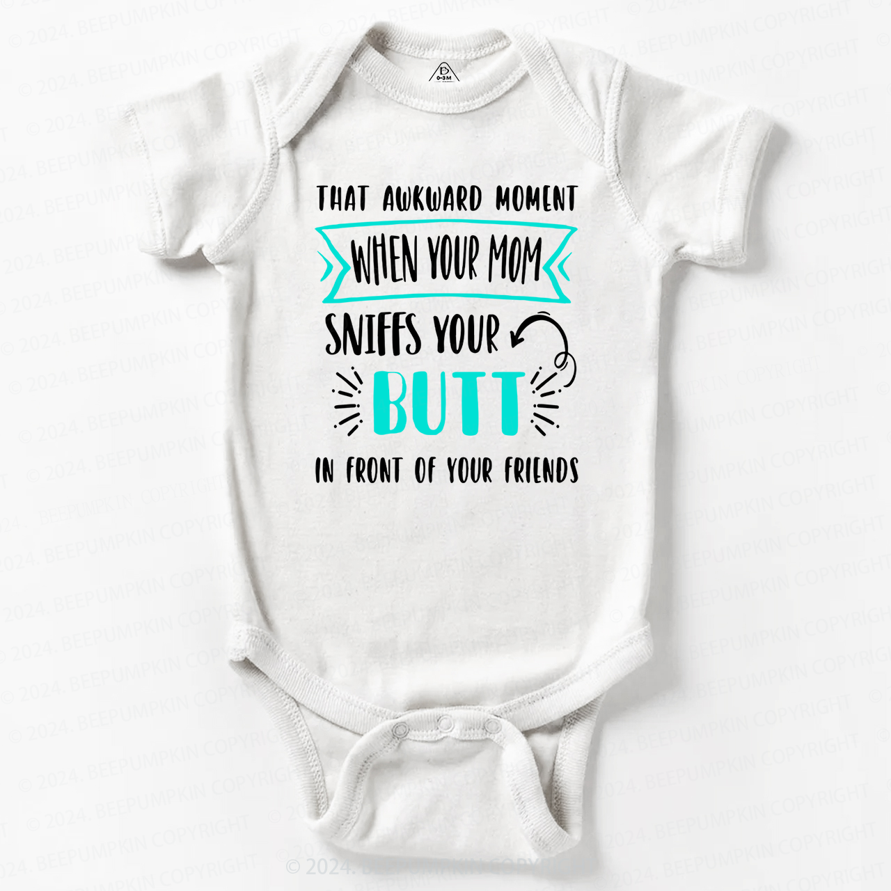 Awkward Moment Mom Sniffs Your Butt Baby Bodysuit 7