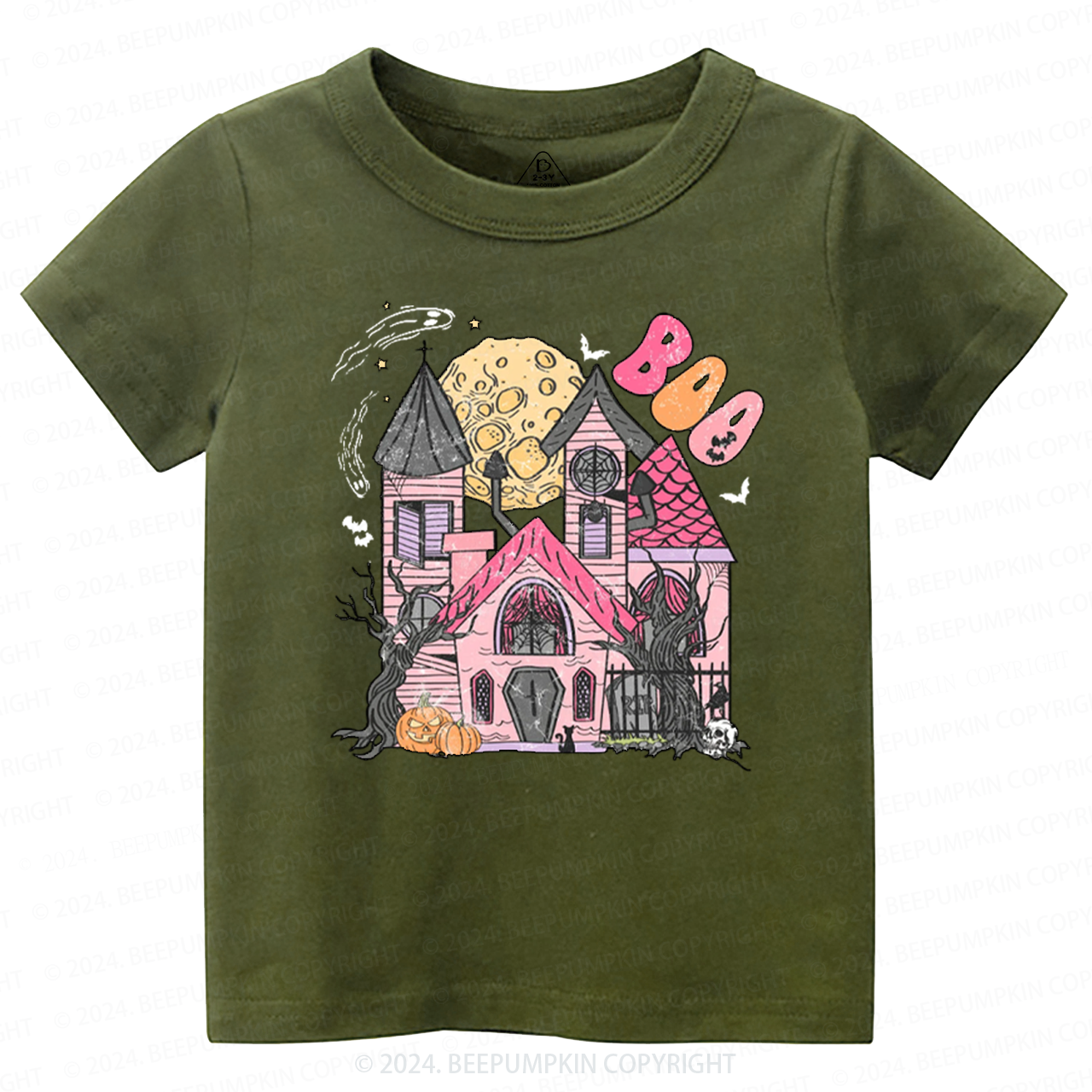 Haunted House Halloween Toddler&Kids Tees 