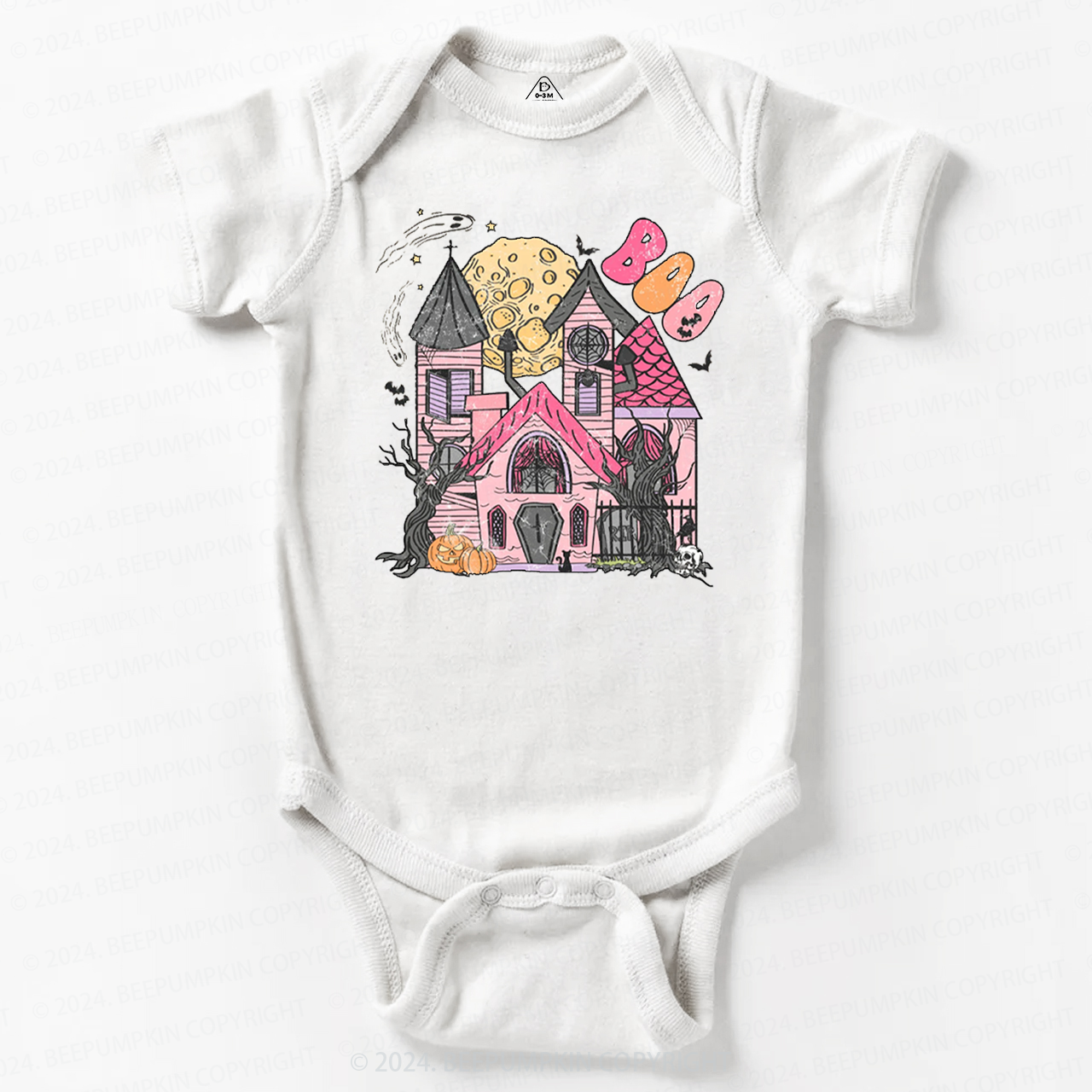 Haunted House Halloween Baby Bodysuits 