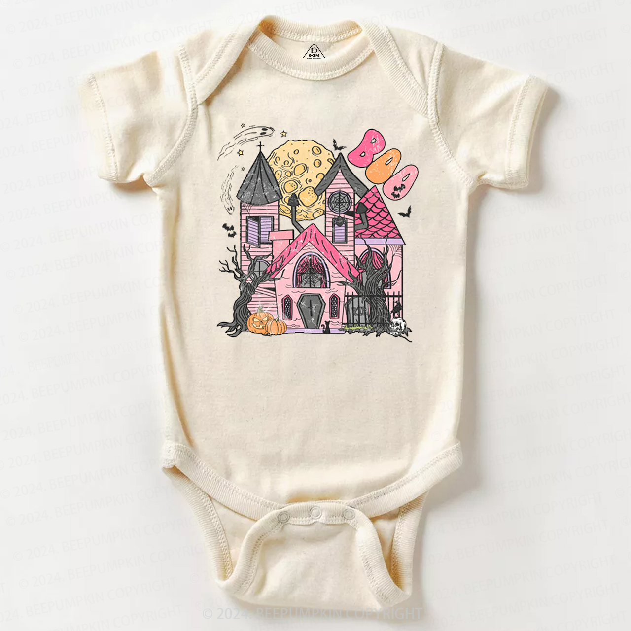 Retro Halloween Ghost Boo Baby Bodysuits