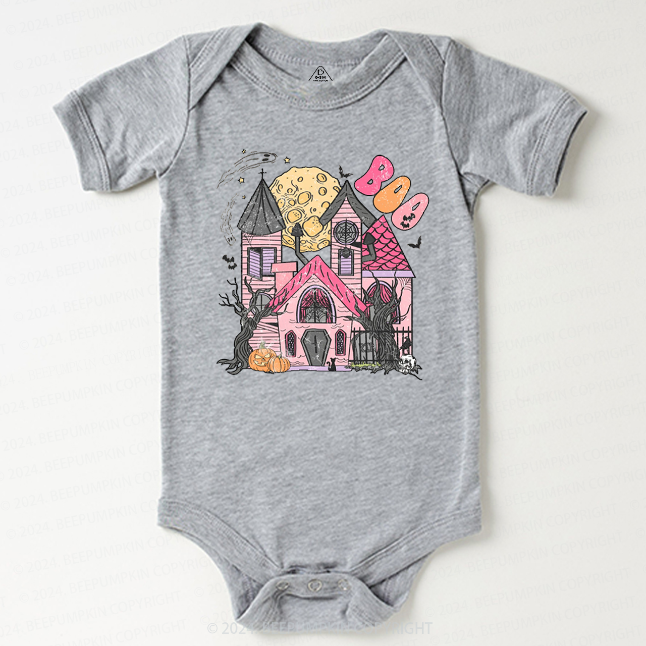 Haunted House Halloween Baby Bodysuits 