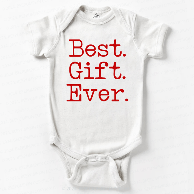 Best Gift Ever Christmas Baby Bodysuit