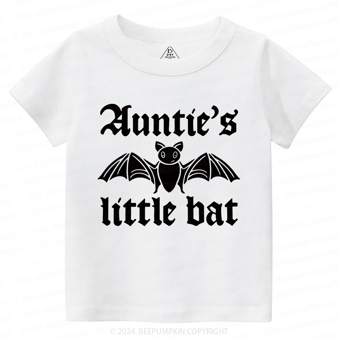Auntie's Little Bat Halloween Toddler&Kids Tees 