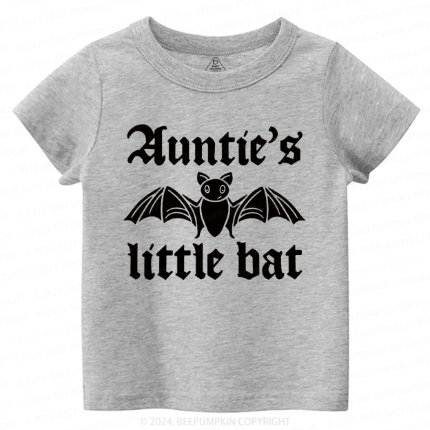 Auntie's Little Bat Halloween Toddler&Kids Tees 