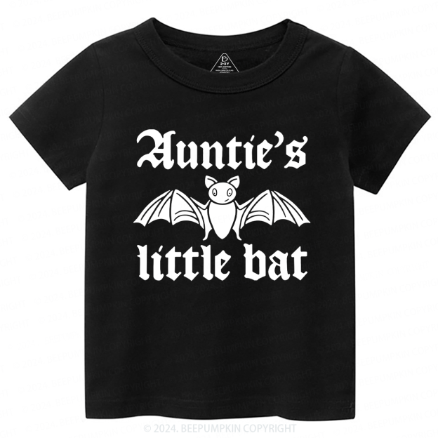Auntie's Little Bat Halloween Toddler&Kids Tees 