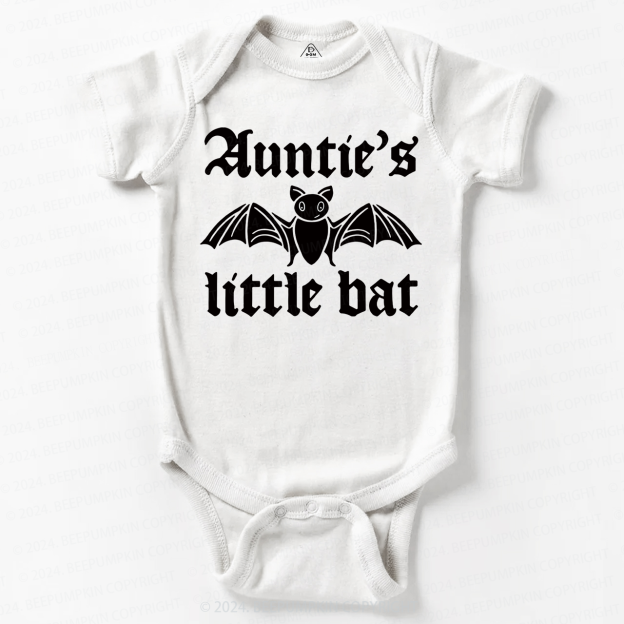 Personalized XXX's Little Bat Halloween Baby Bodysuits 
