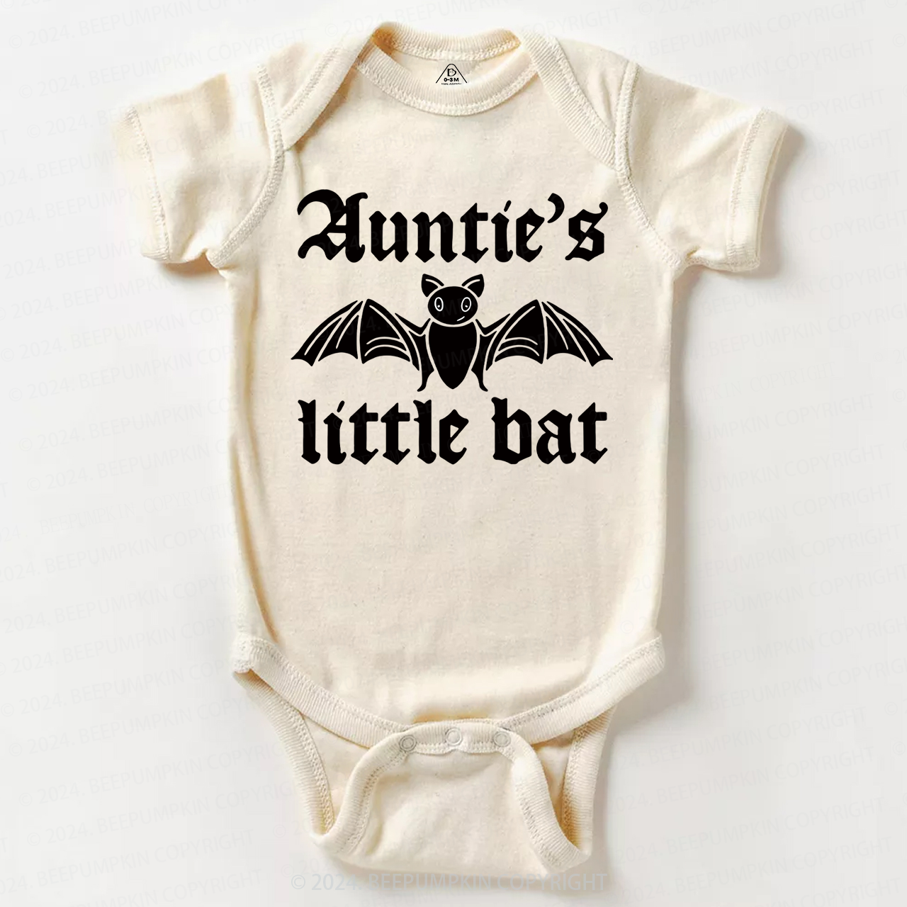 Personalized XXX's Little Bat Halloween Baby Bodysuits 