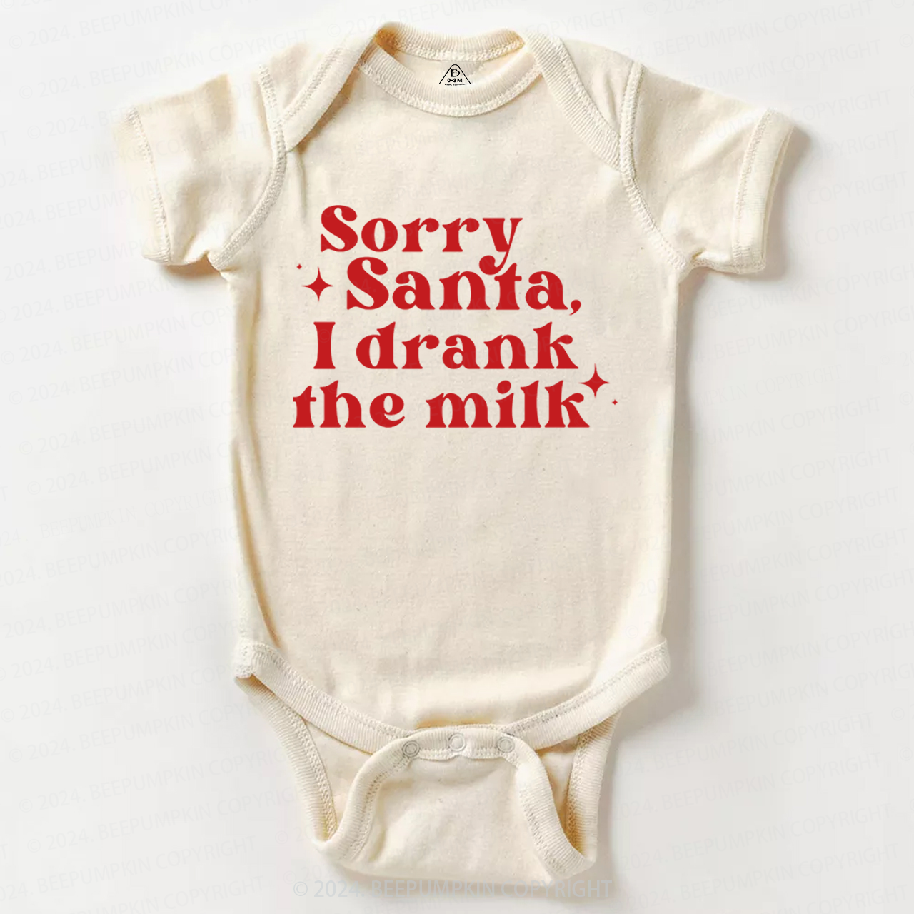 Sorry Santa Christmas Baby Bodysuit