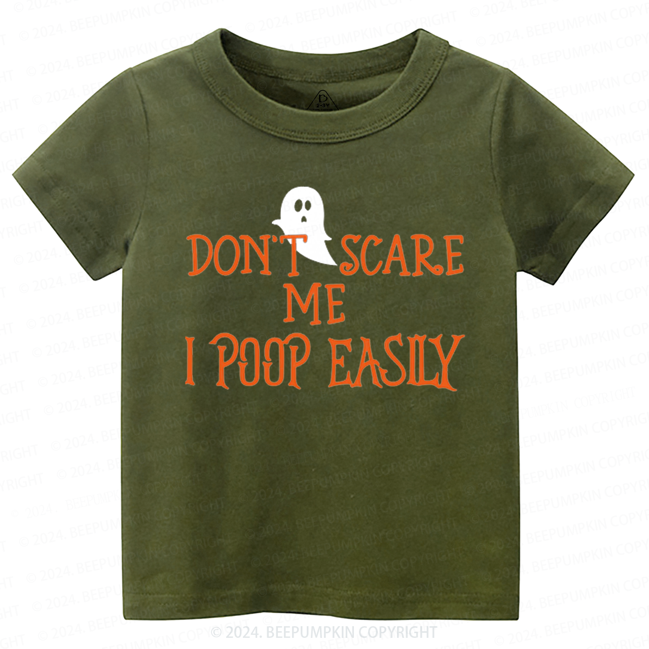 Don't Scare Me I Poop Easily Toddler&Kids Tees 