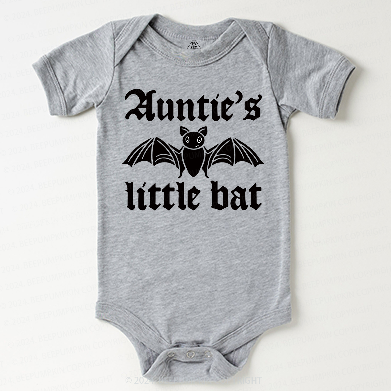Personalized XXX's Little Bat Halloween Baby Bodysuits 