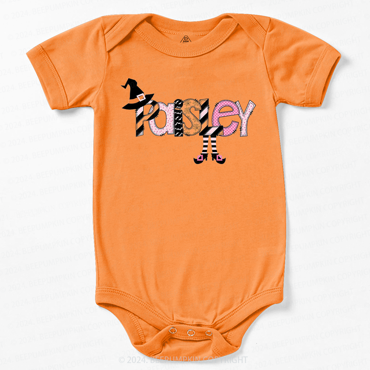 Personalized Halloween Cute Name Baby Bodysuits